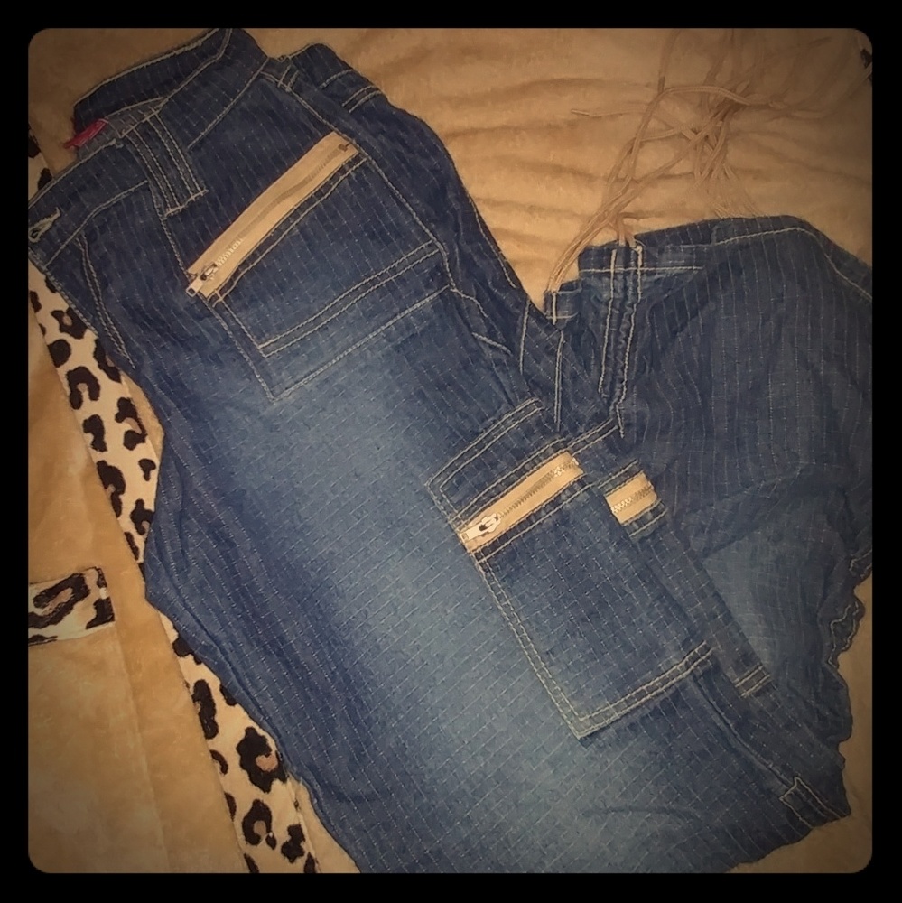 Lazer Drawstring Ankle Jeans